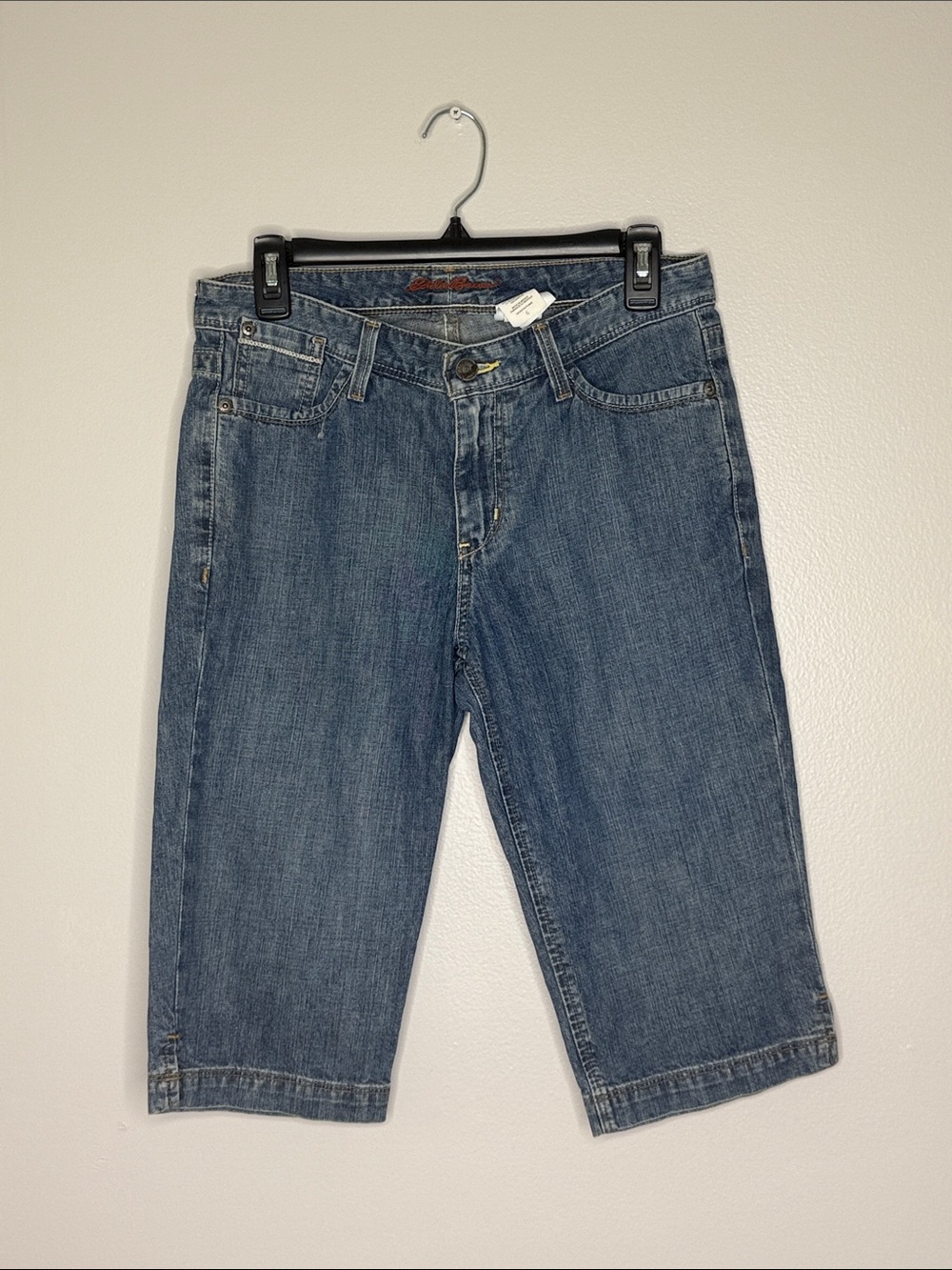 Eddie Bauer Blue Denim Bermuda Shorts / Capri's Size 6